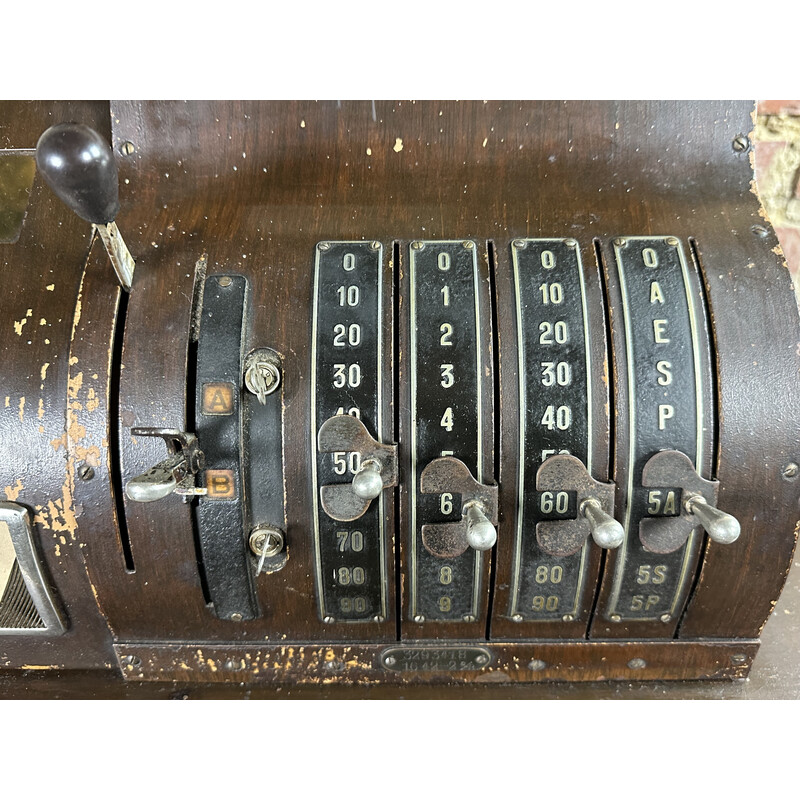 Vintage National metal cash register, 1900-1920