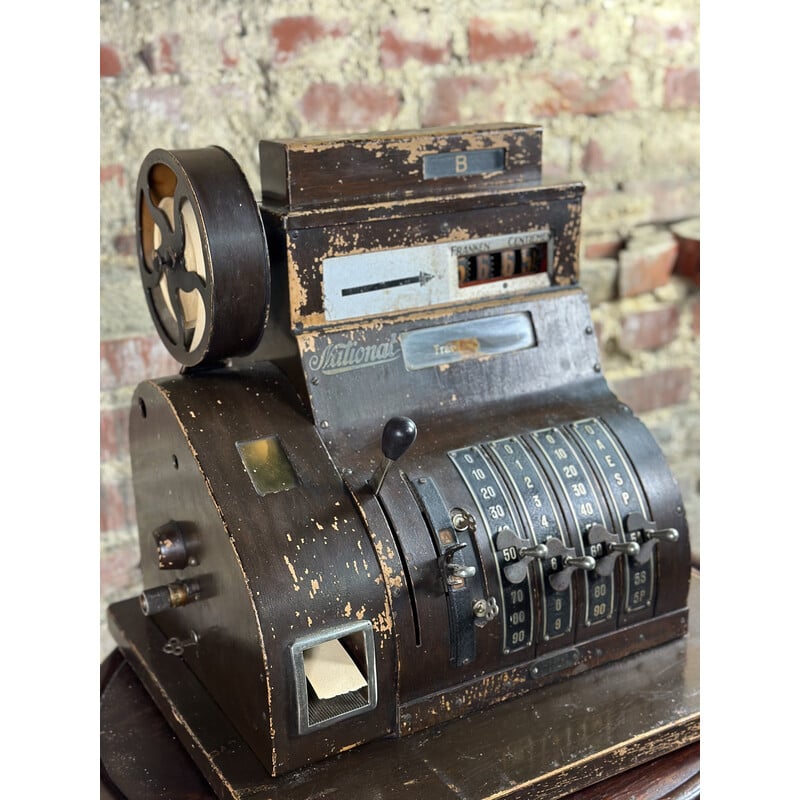 Vintage National metal cash register, 1900-1920