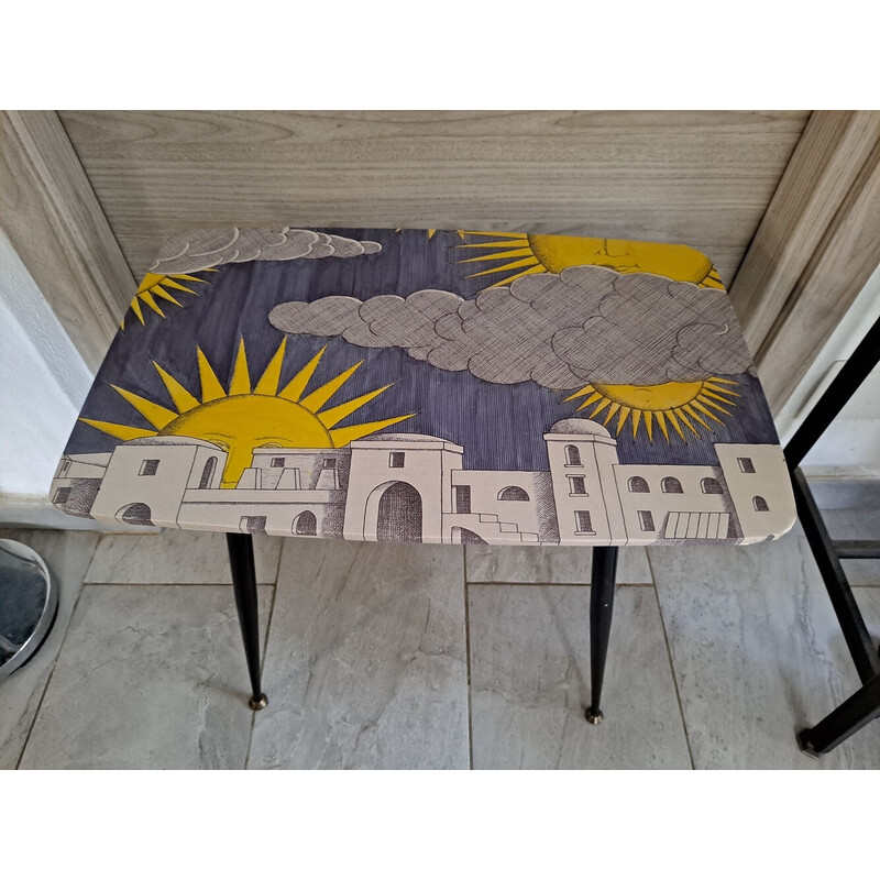 Vintage brass coffee table, 1950s