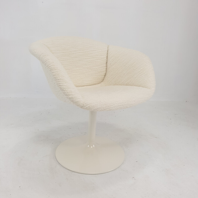 Fauteuil vintage F8800 en métal, bois et laine de Pierre Paulin pour Artifort, France 1960