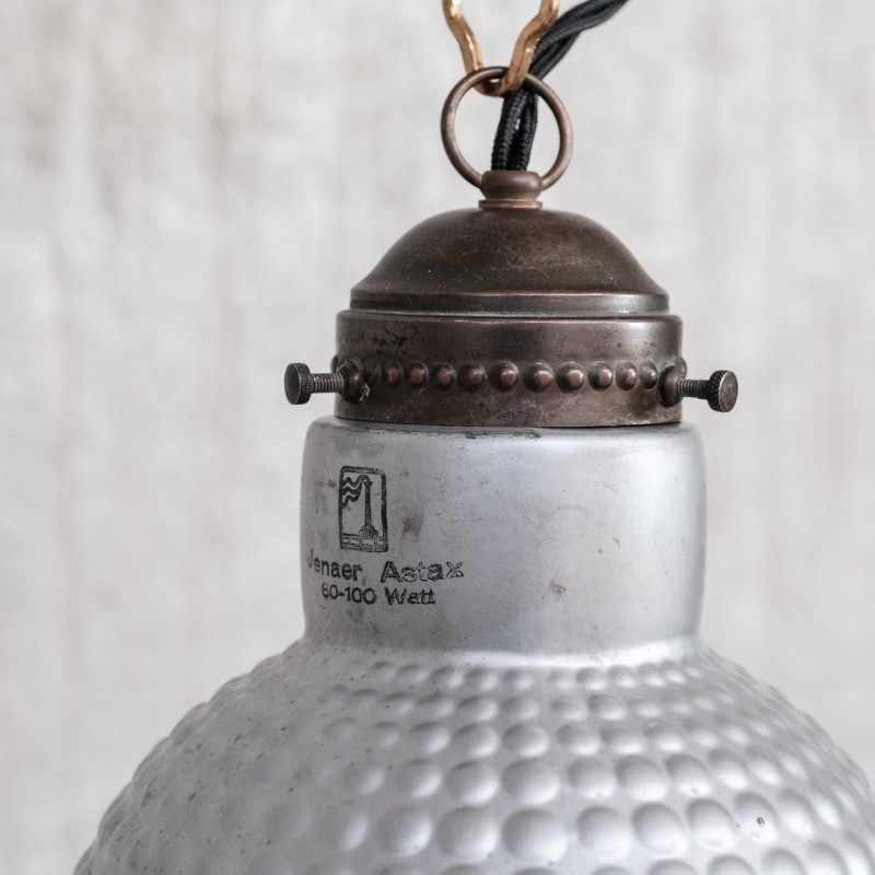 Vintage mercury glass pendant lamp, Germany 1930s