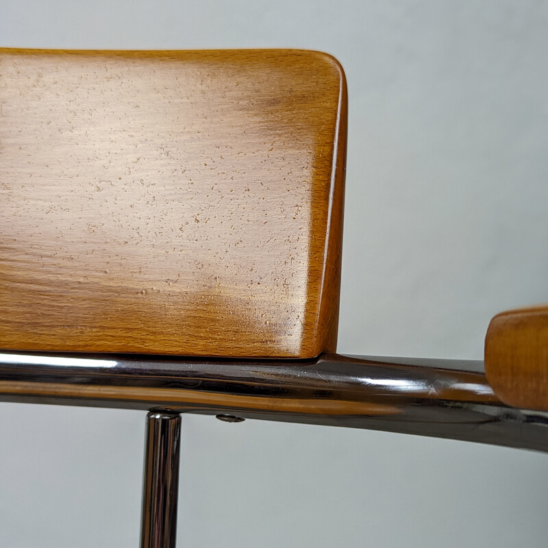 Vintage Bauhaus fauteuil in stalen buizen van Petr Vichr voor Vichr, Tsjecho-Slowakije 1930