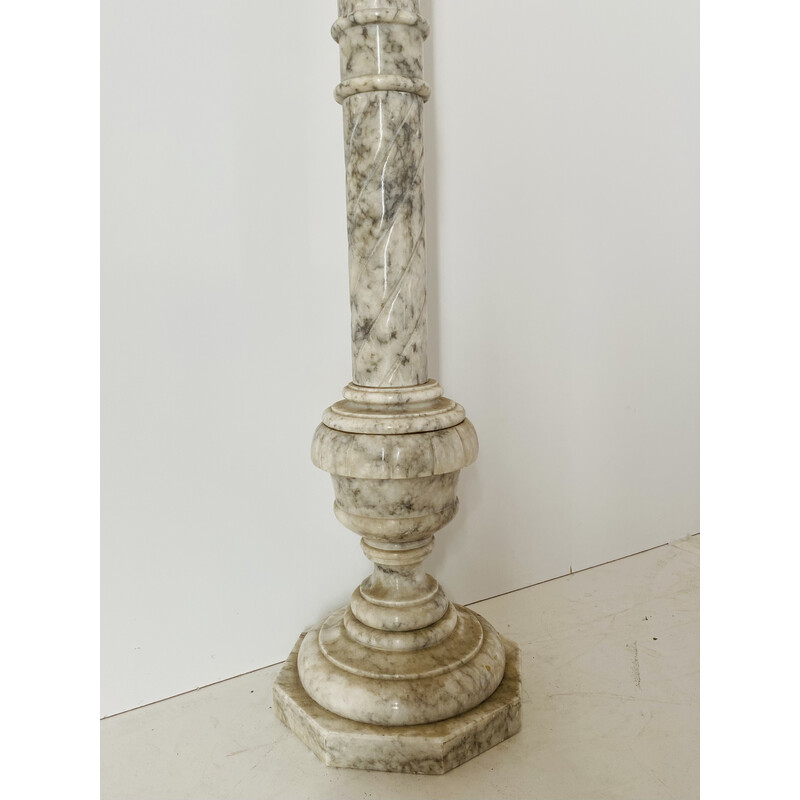 Vintage marble pedestal, Italy 1940s