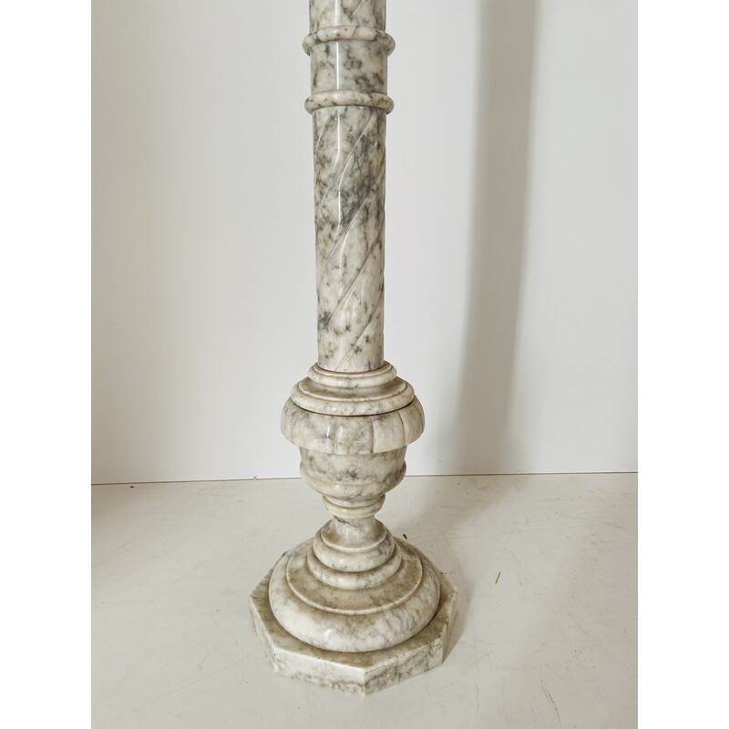 Vintage marble pedestal, Italy 1940s