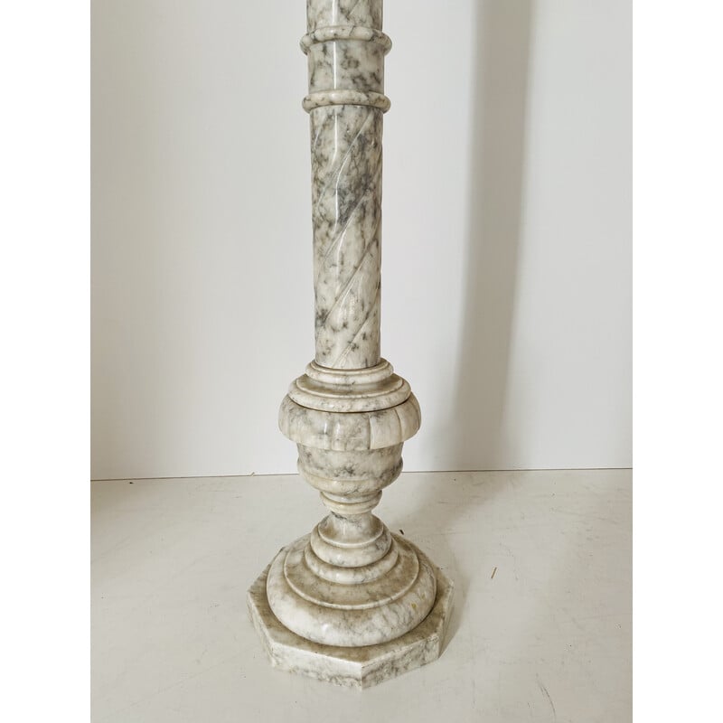 Vintage marble pedestal, Italy 1940s