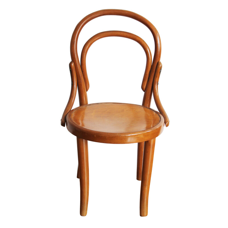 Vintage no1 wooden children's chair for Thonet Furniture, 1920s