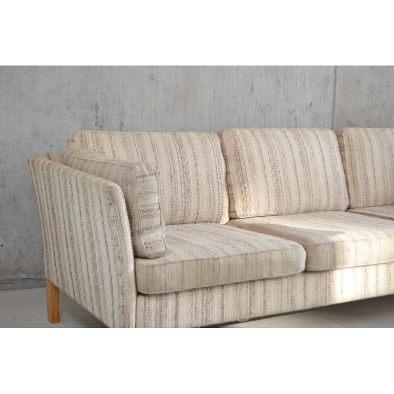 Danish mid century 3-seater sofa with stripes - 1970s