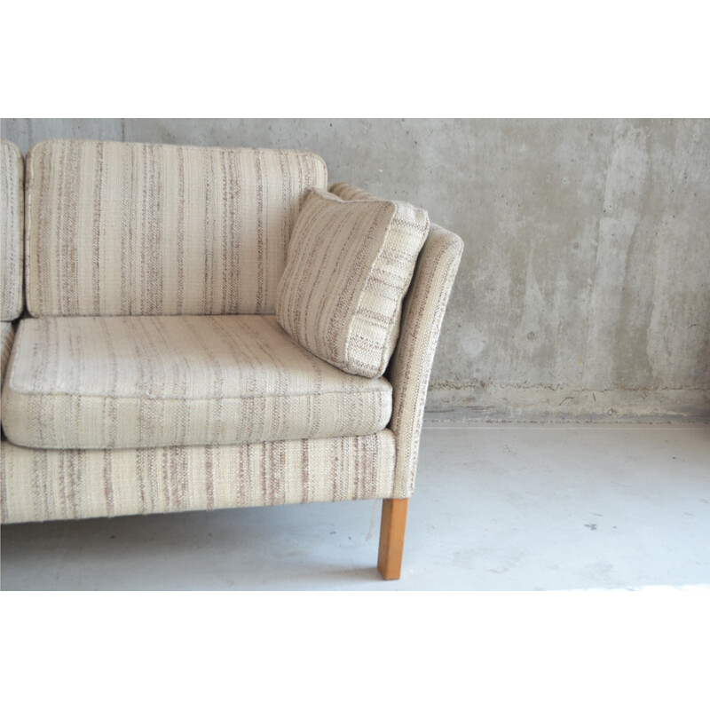 Danish mid century 3-seater sofa with stripes - 1970s