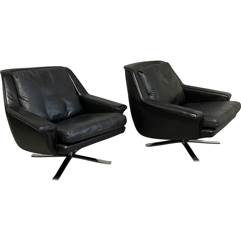 Pair of vintage armchairs by Werner Langenfeld for by Werner Langenfeld