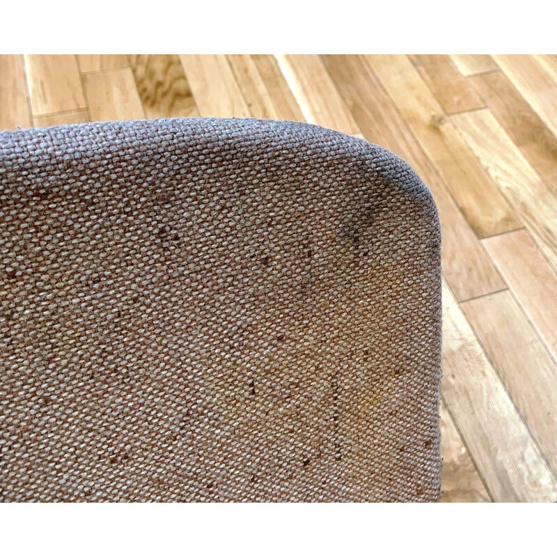 Cadeira Vintage em lã e metal cromado