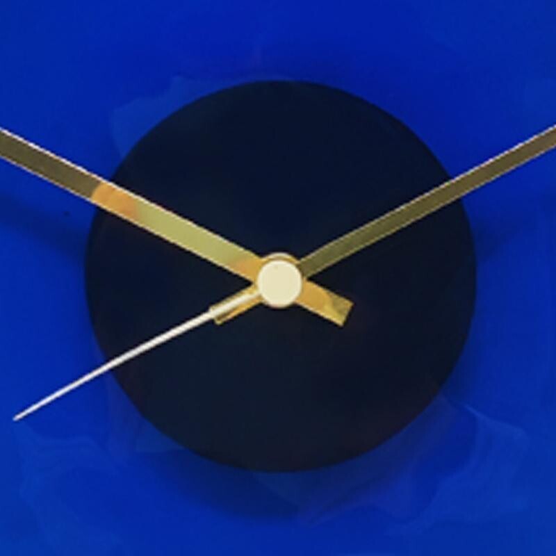 Reloj de pared vintage de cristal de Murano de Cà Dei Vetrai, Italia años 60