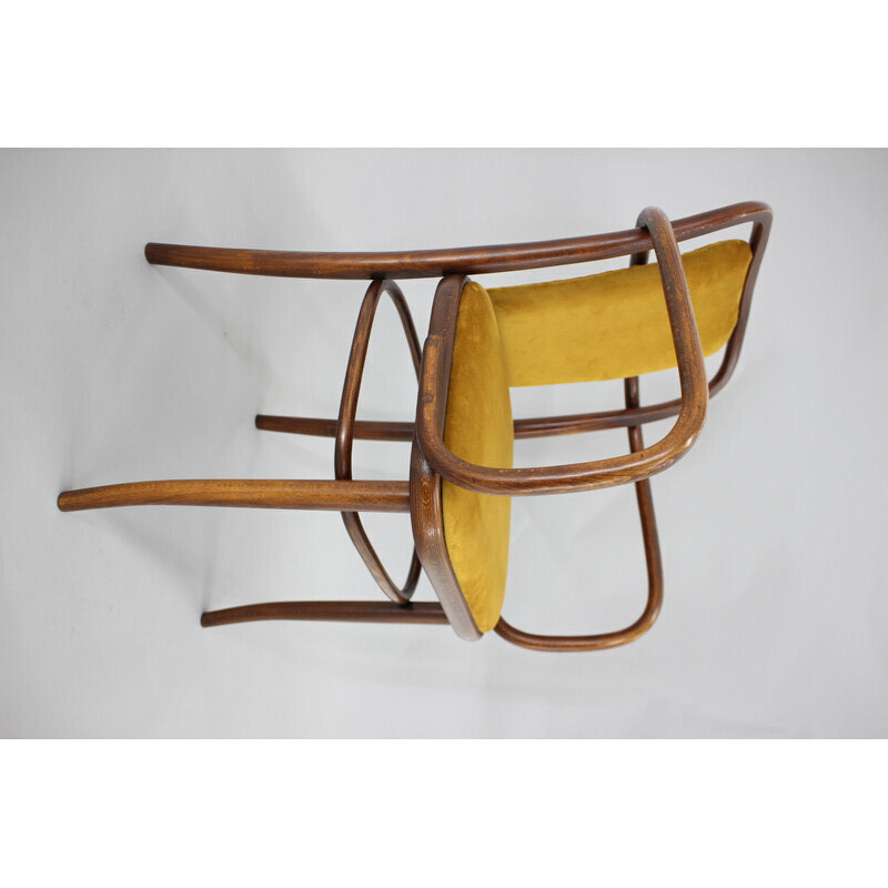 Fauteuil Ton vintage en bois courbé, 1970