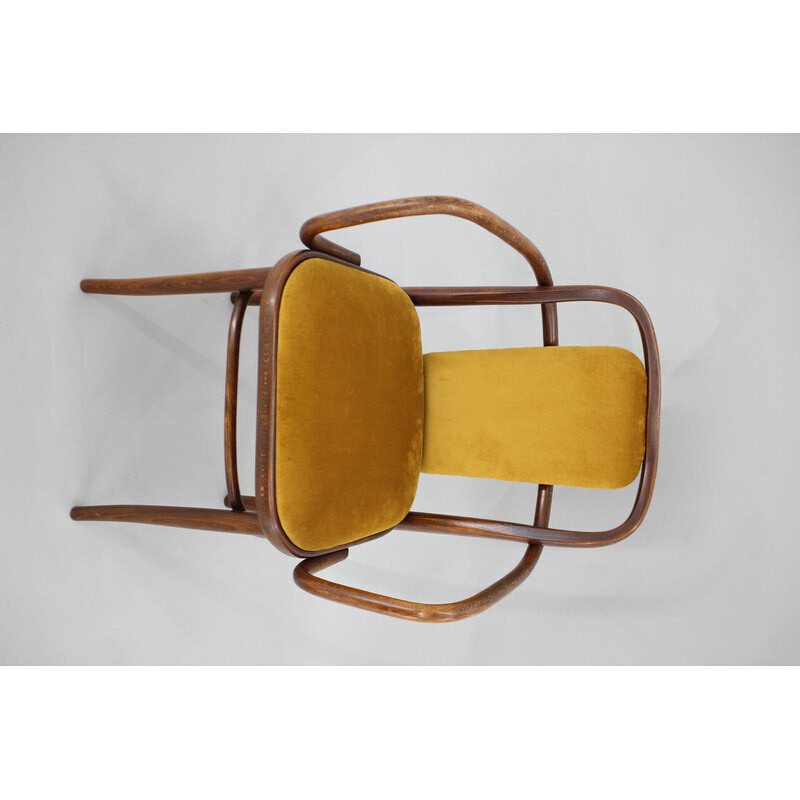 Fauteuil Ton vintage en bois courbé, 1970