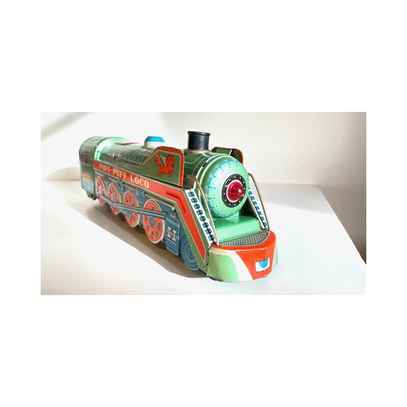 Vintage metal locomotive toy