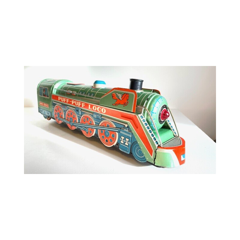 Vintage-Spielzeug Lokomotive aus Metall