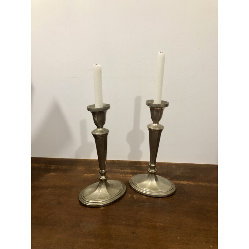 Pair of vintage brass candlesticks