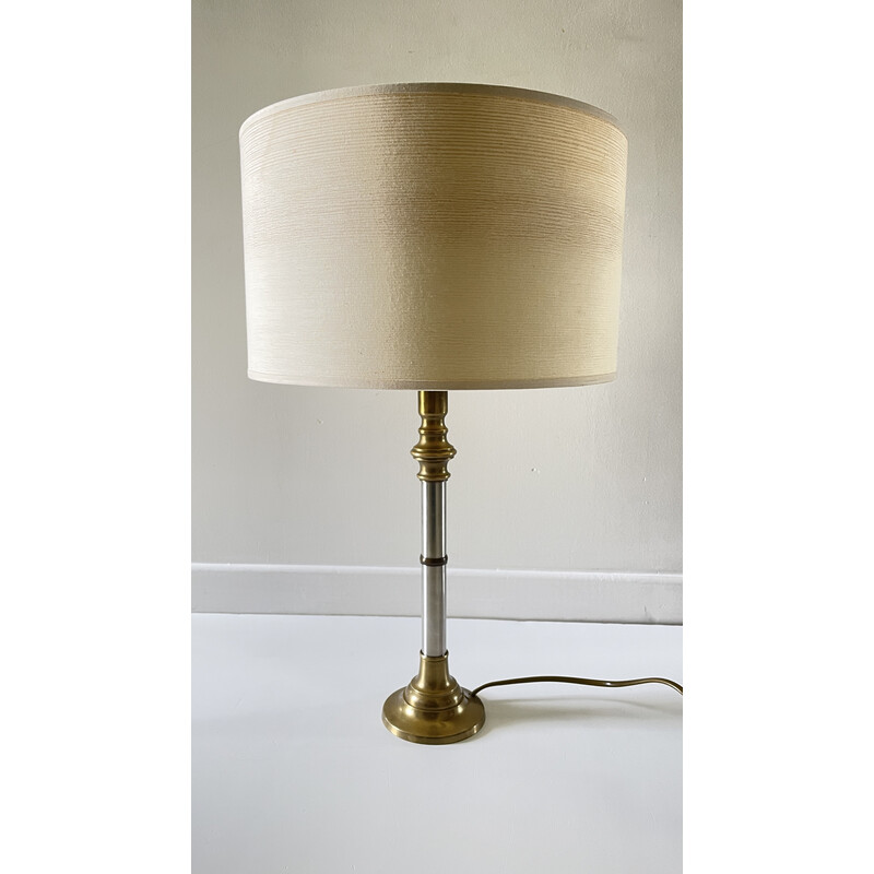 Vintage-Lampe aus Chrom und Messing, 1970