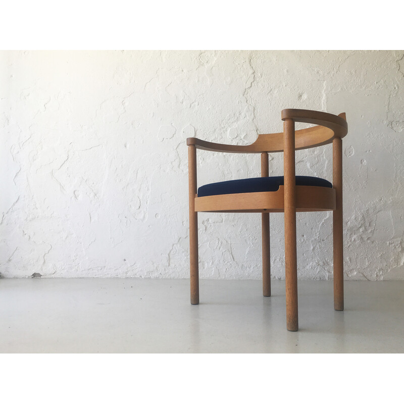 Vintage oakwood armchair by Jensen and Valeur, Denmark 1970