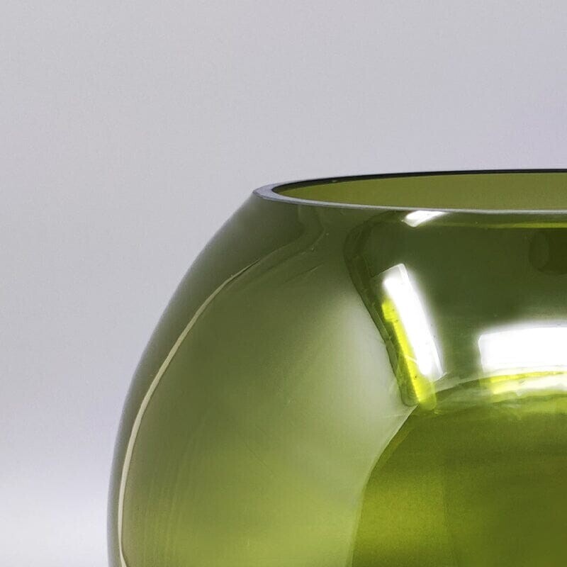 Grüne Vintage-Vase von Flavio Poli, Italien 1960er Jahre