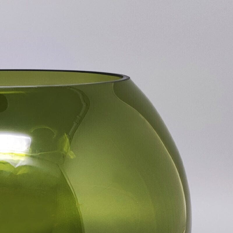 Vaso verde Vintage de Flavio Poli, Itália Anos 60