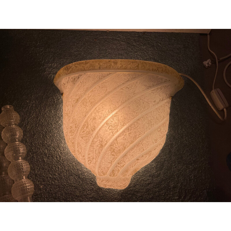 Paar Wandlampen aus Muranoglas