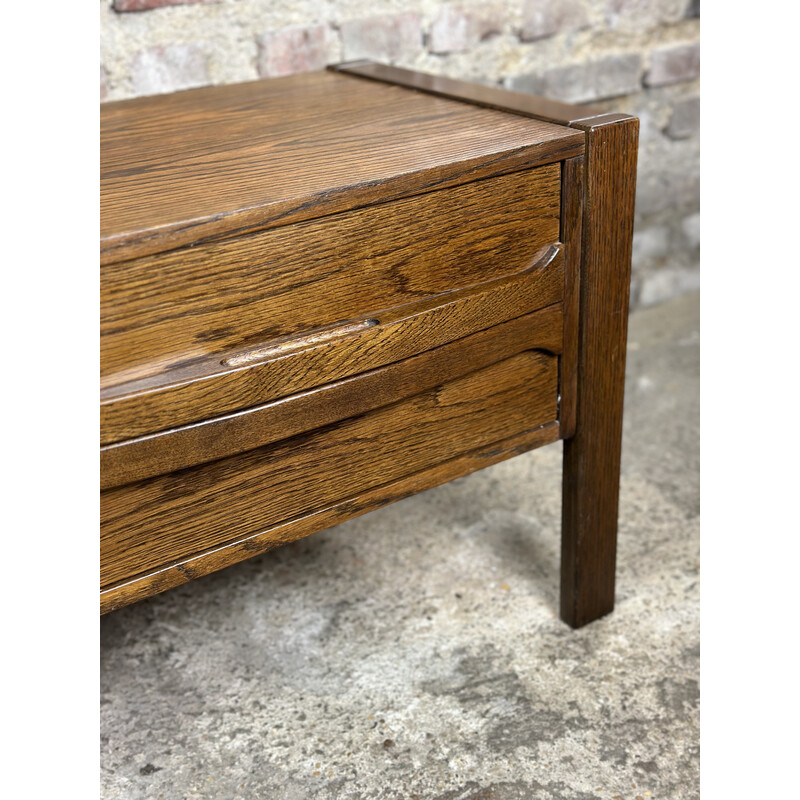 Vintage Danish low sideboard in rosewood veneer, 1960