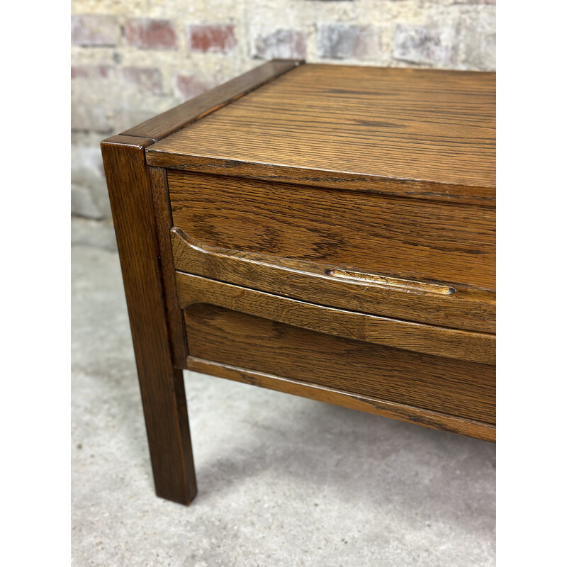 Vintage Danish low sideboard in rosewood veneer, 1960