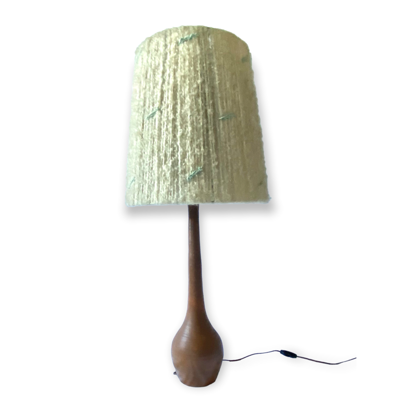 Mid-century earthenware table lamp, France 1950s