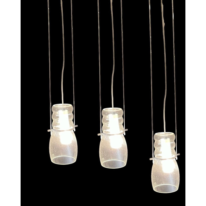 Set van 3 vintage Murano glazen hanglampen van Zonca Voghera, 1990