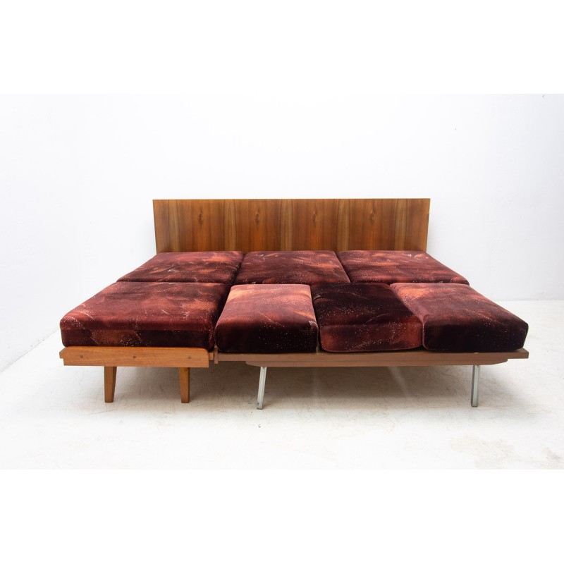 Klappbares Ecksofa aus der Mitte des Jahrhunderts von František Jirák für Tatra furniture, Tschechoslowakei 1970er Jahre