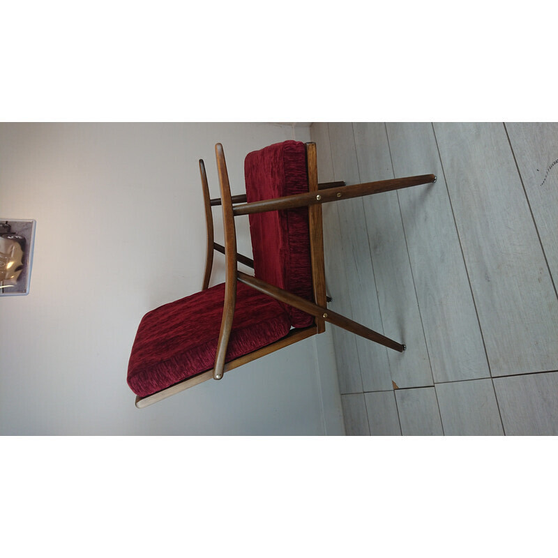 Vintage Boomerang armchair by M.Thonet, 1960