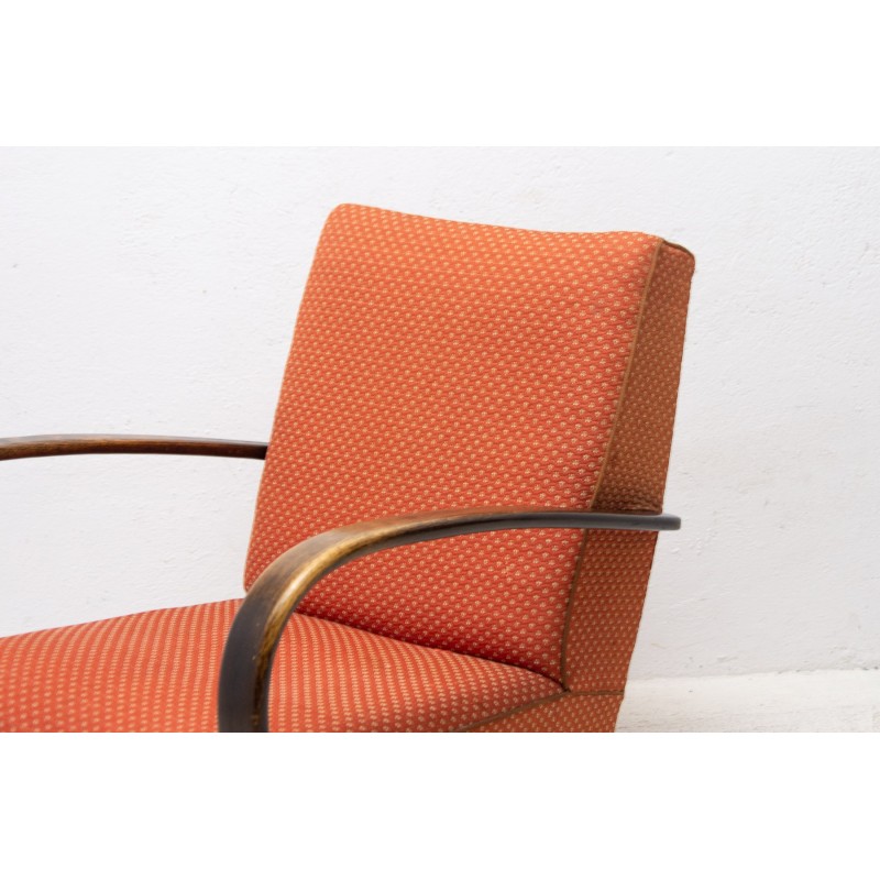 Vintage bentwood armchair by Jindřich Halabala for Up Závody, 1950s