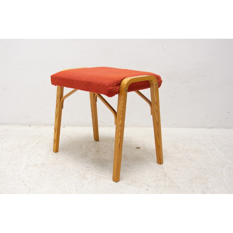 Banco Vintage bentwood stool por Dřevopodnik Holešov, 1970s