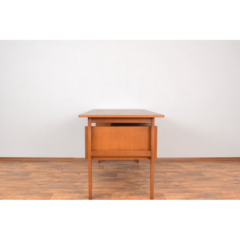 Mid-century Danish freestanding oakwood desk, 1960s