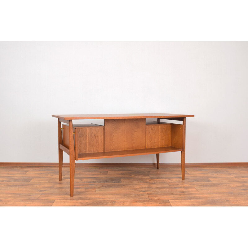 Mid-century Danish freestanding oakwood desk, 1960s