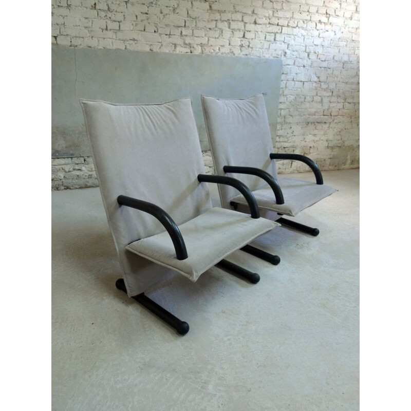 Pair of armchairs "T-Line" Vogtherr Burkhard, ARFLEX - 1980s