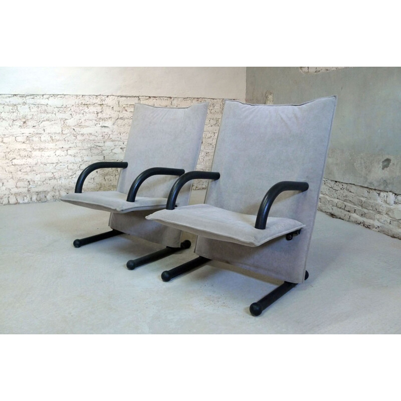 Pair of armchairs "T-Line" Vogtherr Burkhard, ARFLEX - 1980s