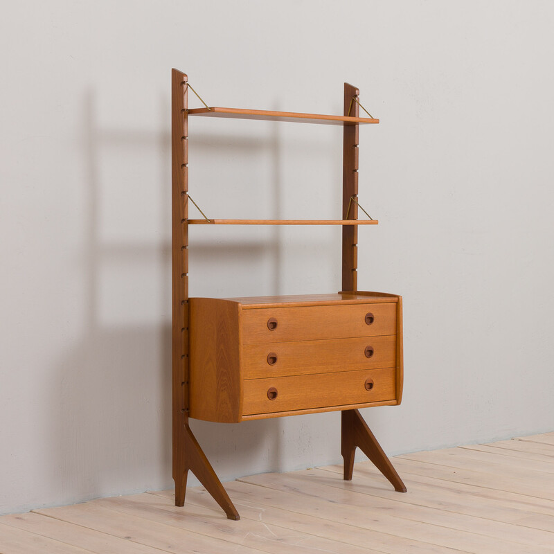 Scandinavian vintage Ergo wall unit with chest of drawers, Norway 1960s