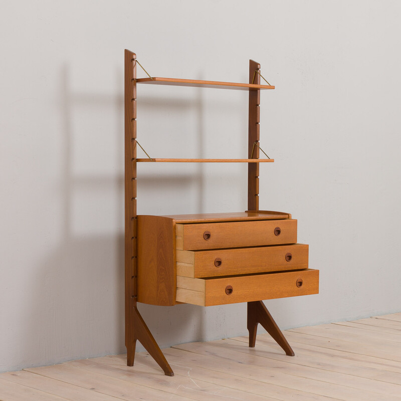 Scandinavian vintage Ergo wall unit with chest of drawers, Norway 1960s