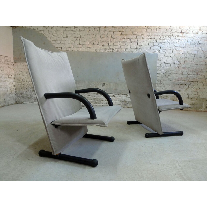 Pair of armchairs "T-Line" Vogtherr Burkhard, ARFLEX - 1980s
