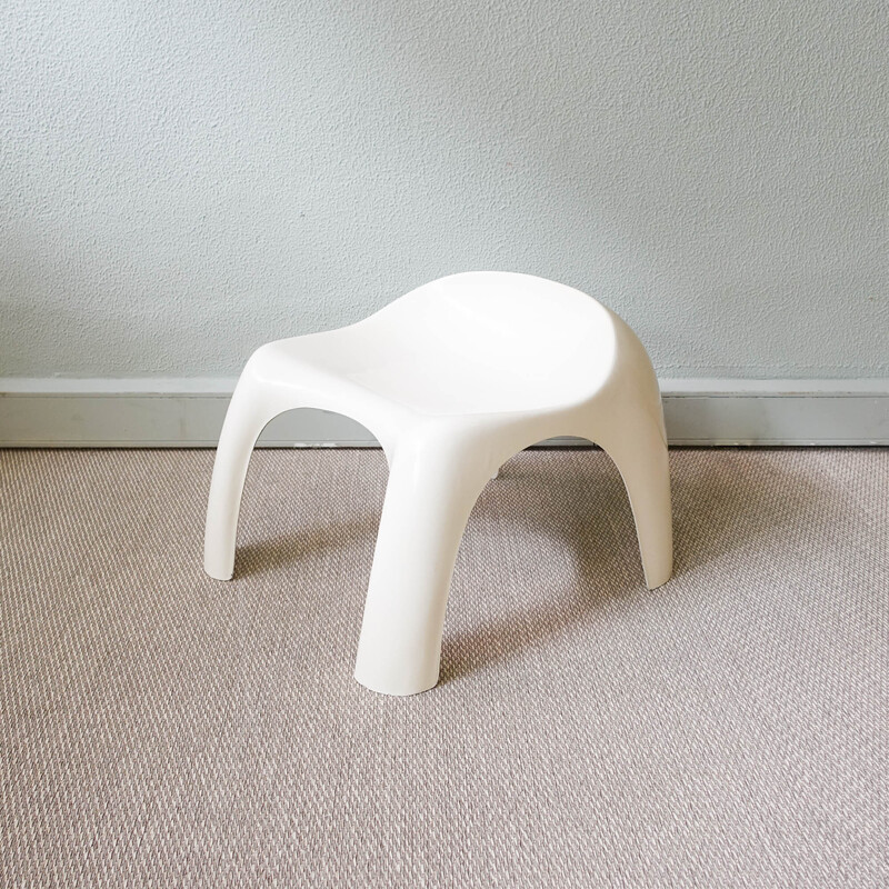 Portuguese vintage fiberglass stool, 1970s