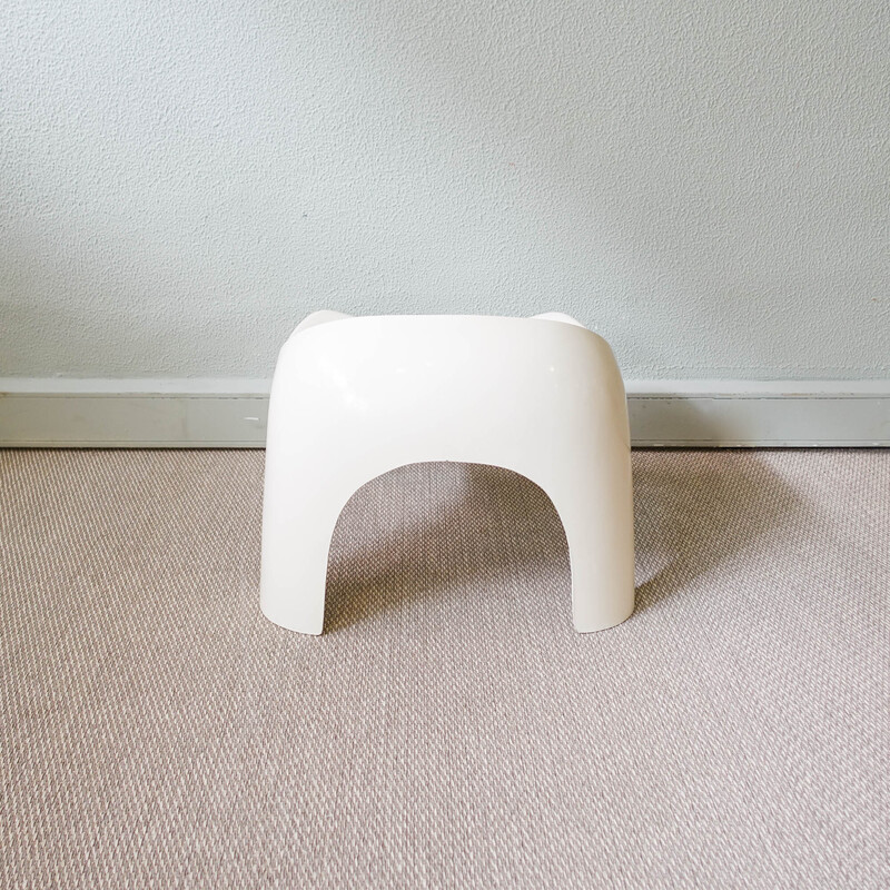 Portuguese vintage fiberglass stool, 1970s