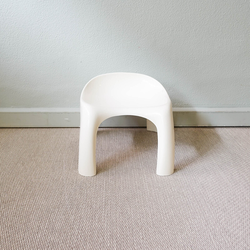 Portuguese vintage fiberglass stool, 1970s