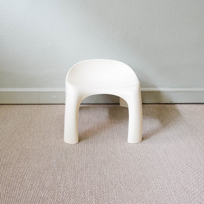 Tabouret portugais vintage en fibre de verre, 1970