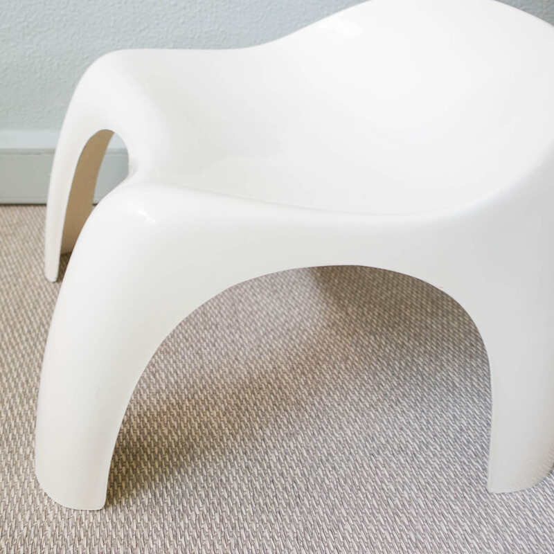 Portuguese vintage fiberglass stool, 1970s