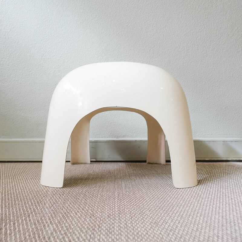 Portuguese vintage fiberglass stool, 1970s