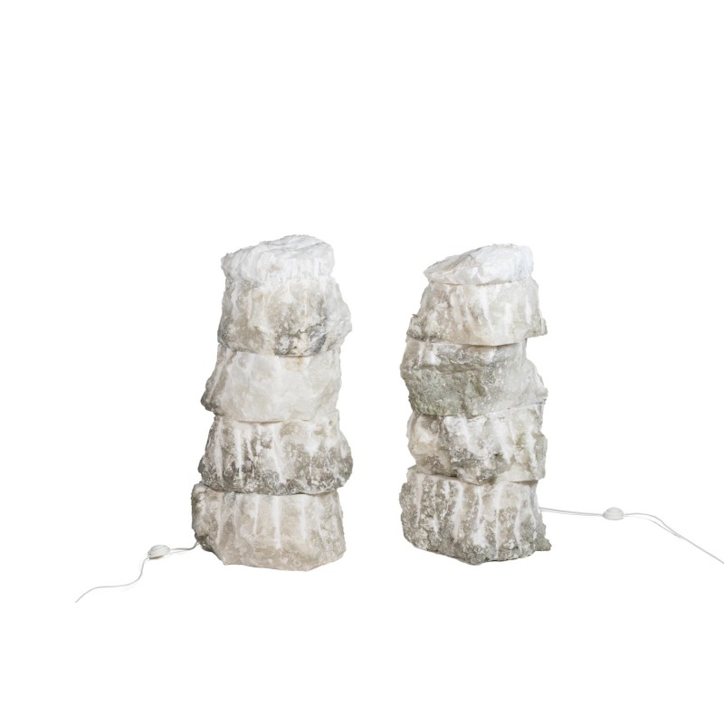 Vintage-Lampenpaar aus Alabaster