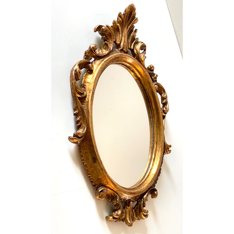Vintage mirror in gilded wood