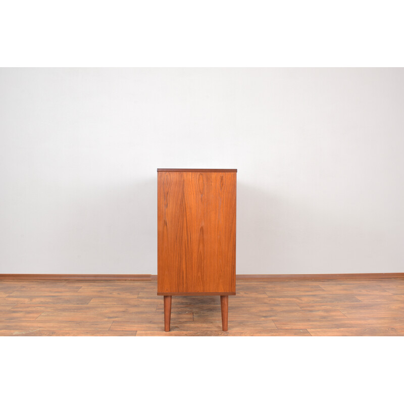 Dänisches Sideboard aus Teakholz mit Rolltüren aus der Mitte des Jahrhunderts, 1960er Jahre