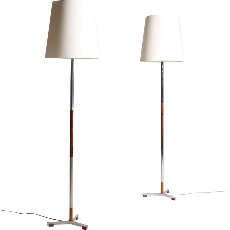 Set of 2 President Floor Lamps by Jo Hammerborg for Fog & Mørup - 1960s